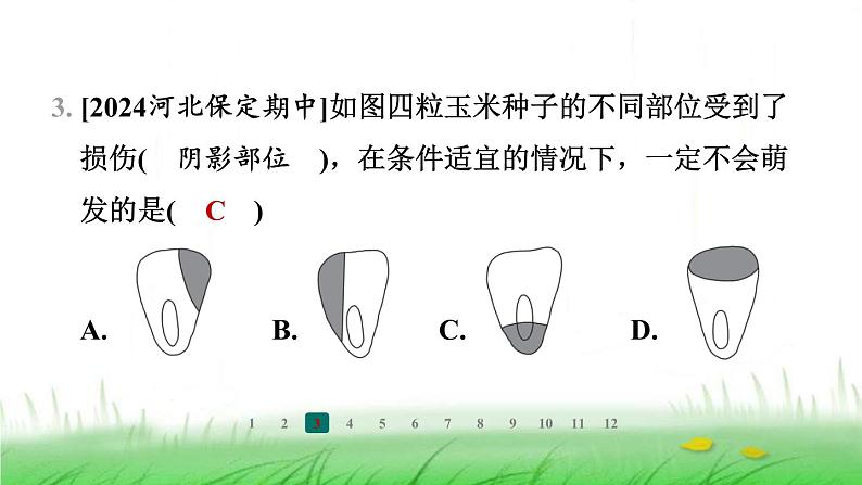 冀少版八年级生物上册第三单元第一、二章整合练课件第7页