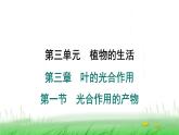 冀少版八年级生物上册第三单元第一节光合作用的产物课件