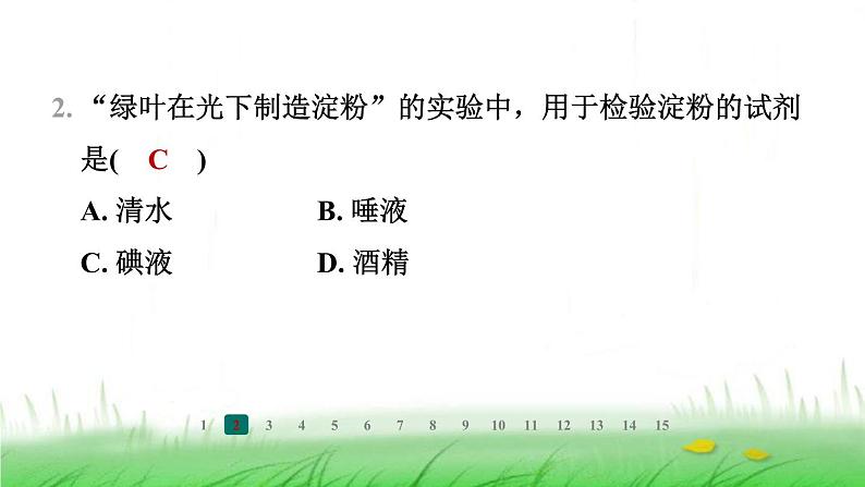 冀少版八年级生物上册第三单元第一节光合作用的产物课件第3页