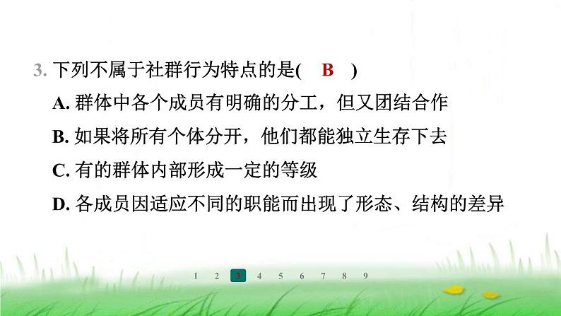 冀少版八年级生物上册第四单元第二节动物行为的类型课件第4页