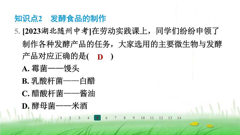 冀少版八年级生物上册第五单元第一节发酵食品的制作课件第6页