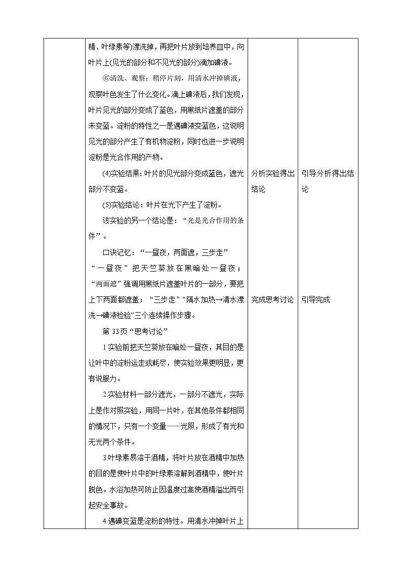 【新课标】冀少版生物八上3.3.1《光合作用的产物》课件+教案+学案03