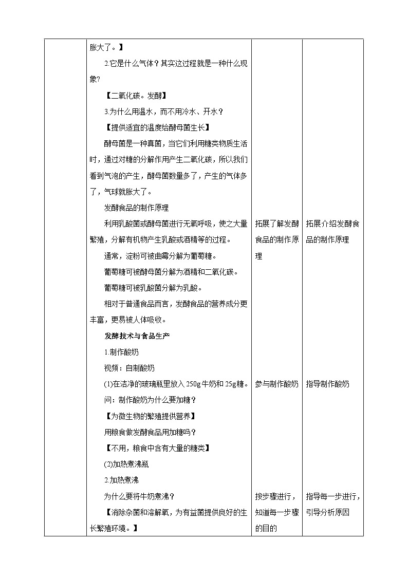 【新课标】冀少版生物八上5.3.1《发酵食品的制作》课件+教案+学案02