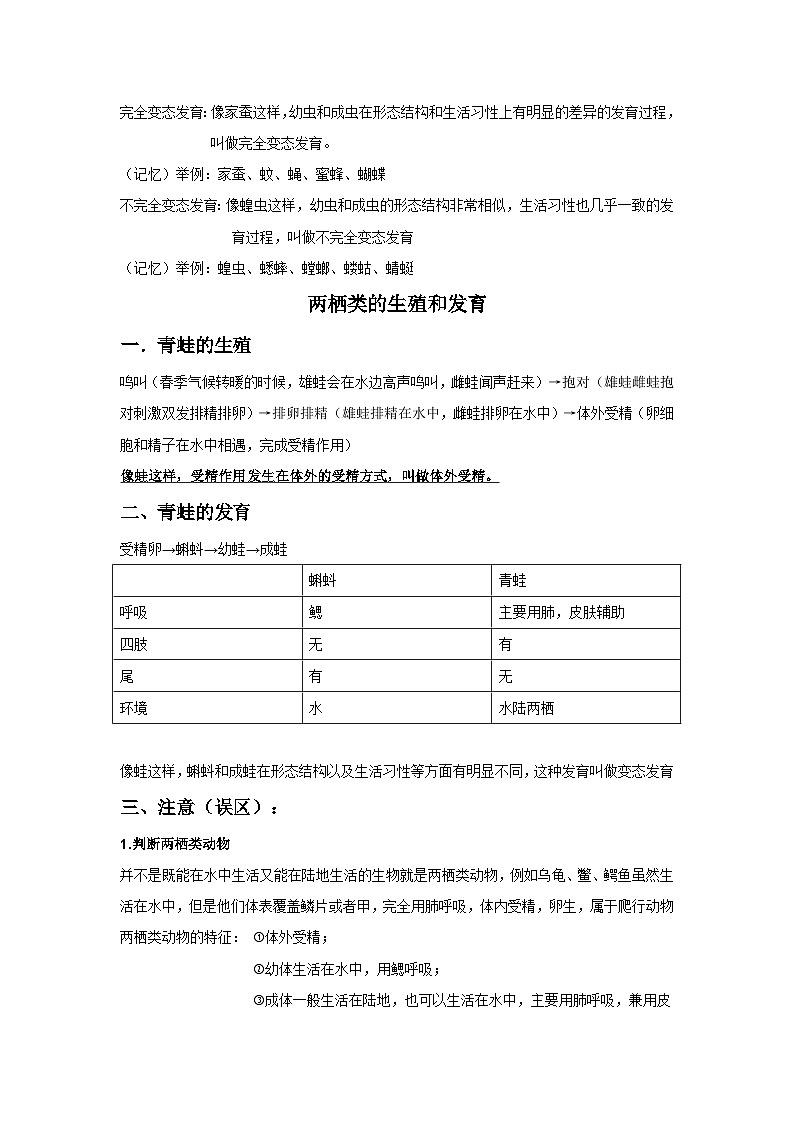 苏教版八年级下册生物期末复习全册知识点提纲第3页