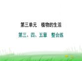 冀少版八年级生物上册第三、四、五章整合练课件