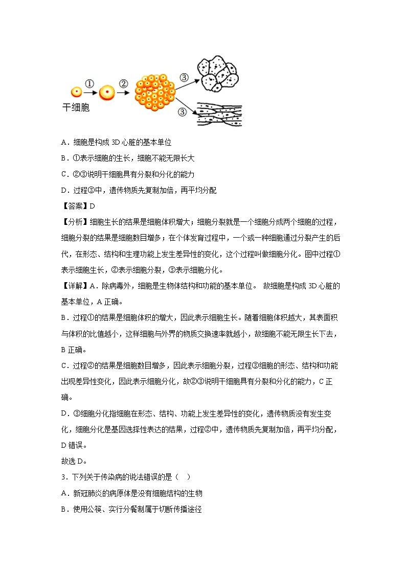 广西2024年中考生物临考满分模拟卷08生物试卷（解析版）第2页