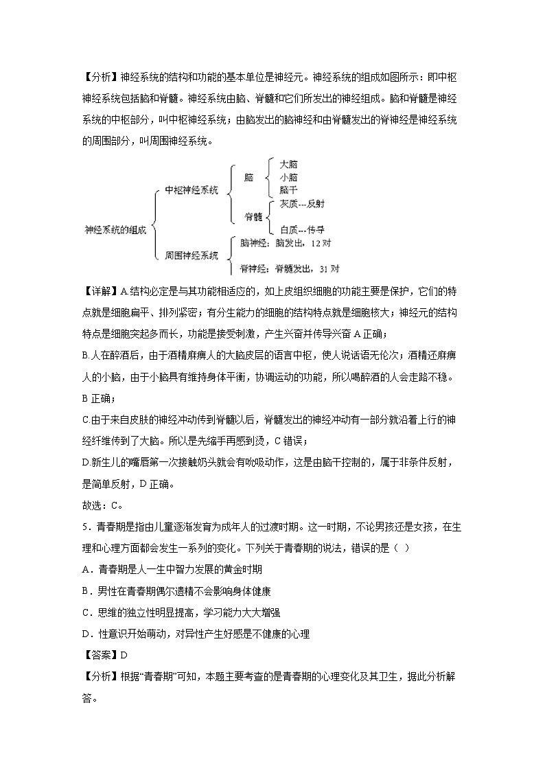 吉林省2024年中考生物临考满分模拟卷07生物试卷（解析版）第3页