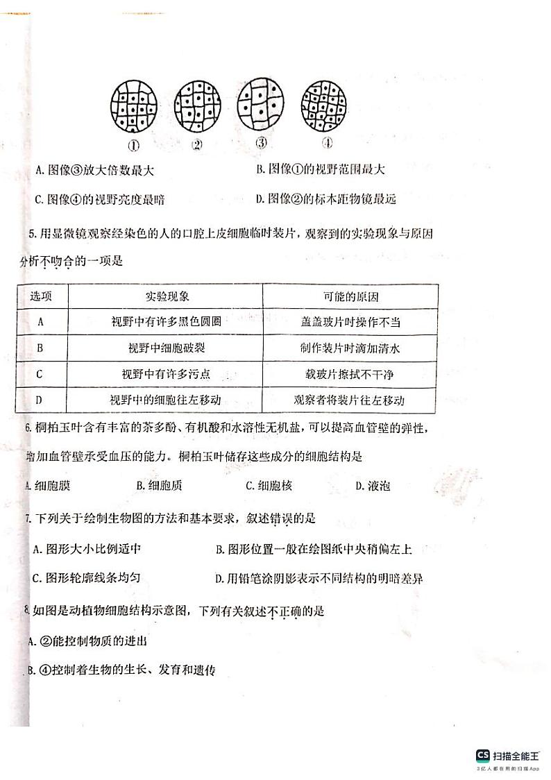 七年级生物第2页