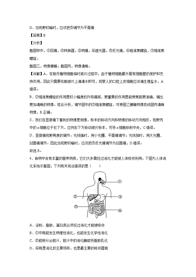 2024年中考考前最后一卷(黑龙江哈尔滨卷)生物试卷(解析版)第3页