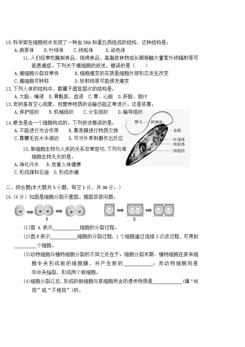 七年级生物第2页