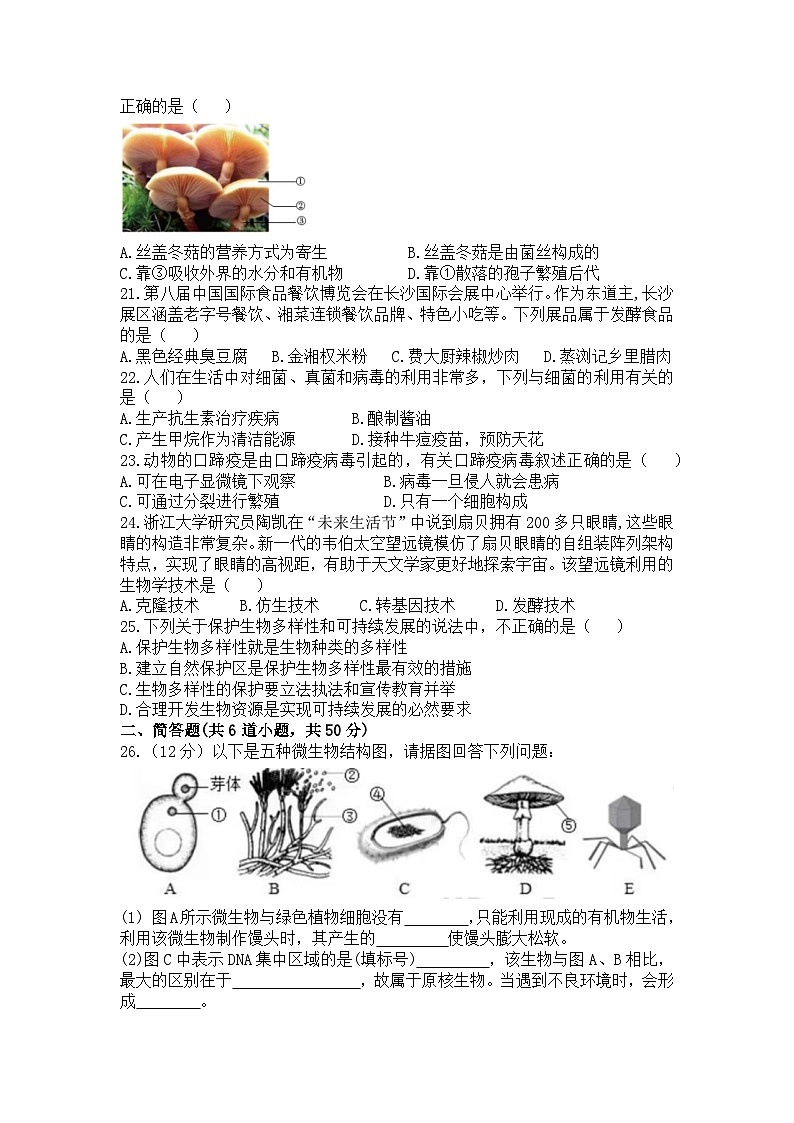 八年级期中教学质量检测第3页