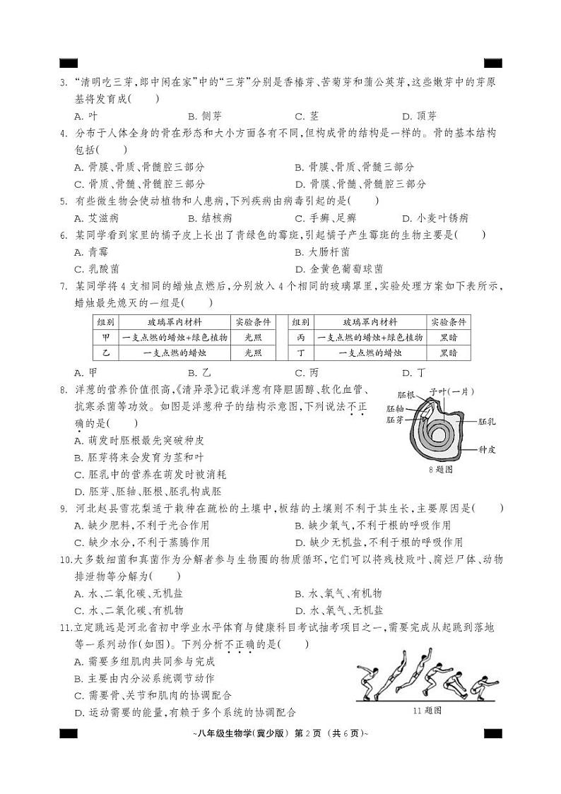 八年级生物学（冀少版）.FIT)第2页