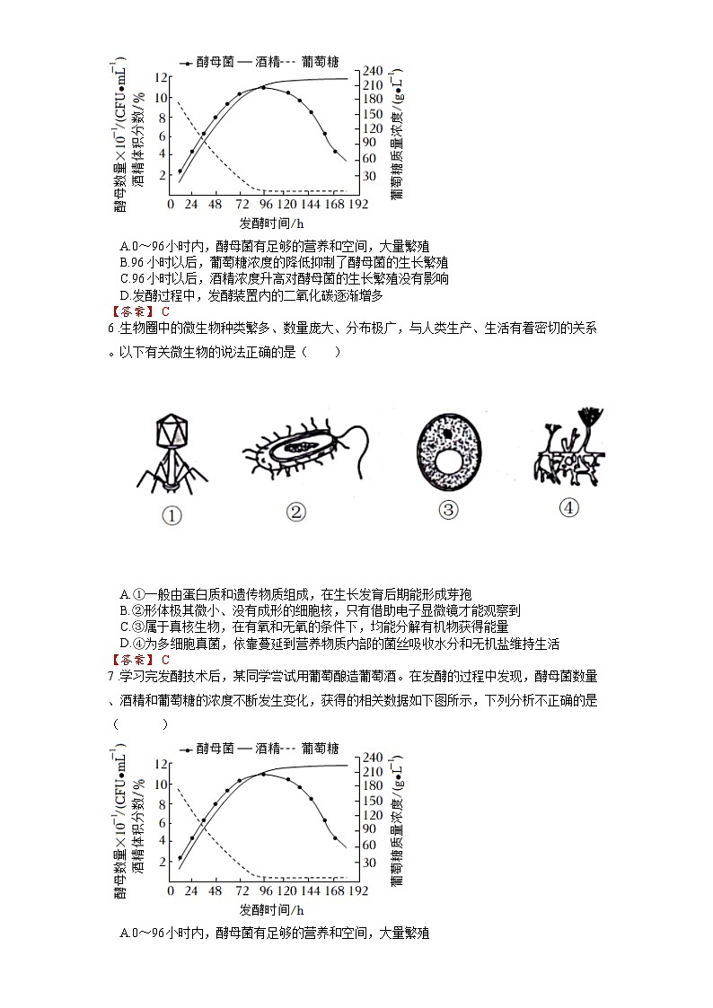 2025年中考生物一轮复习考点通关练习专题19 生物圈中的微生物（解析版）第2页