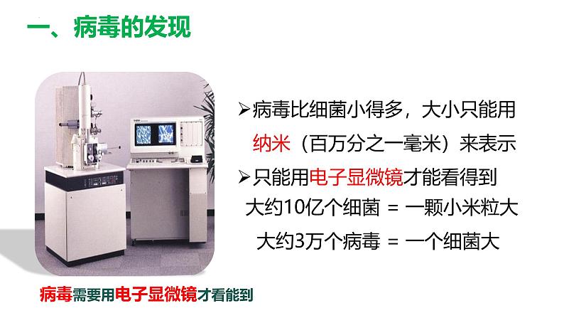 人教版生物七年级上册2.3.4《病毒》课件第7页