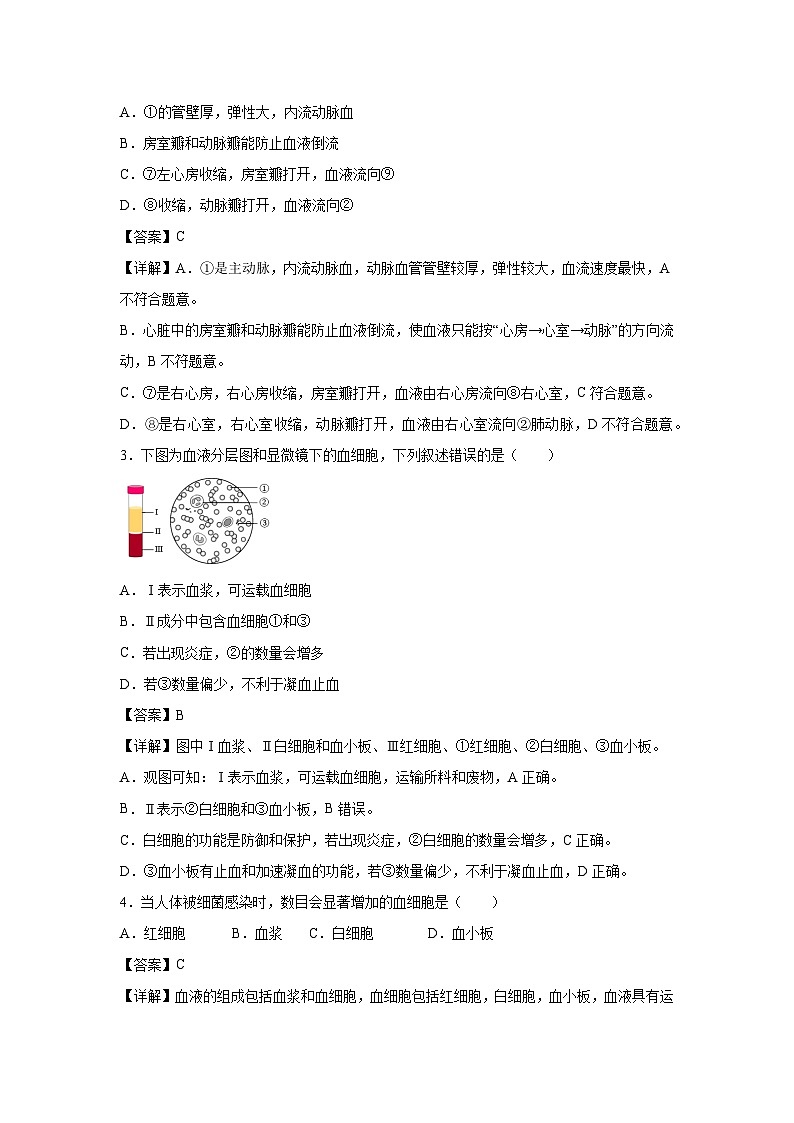 八年级期末模拟卷(江苏专用，八年级上册)(1)生物试卷(解析版)第2页