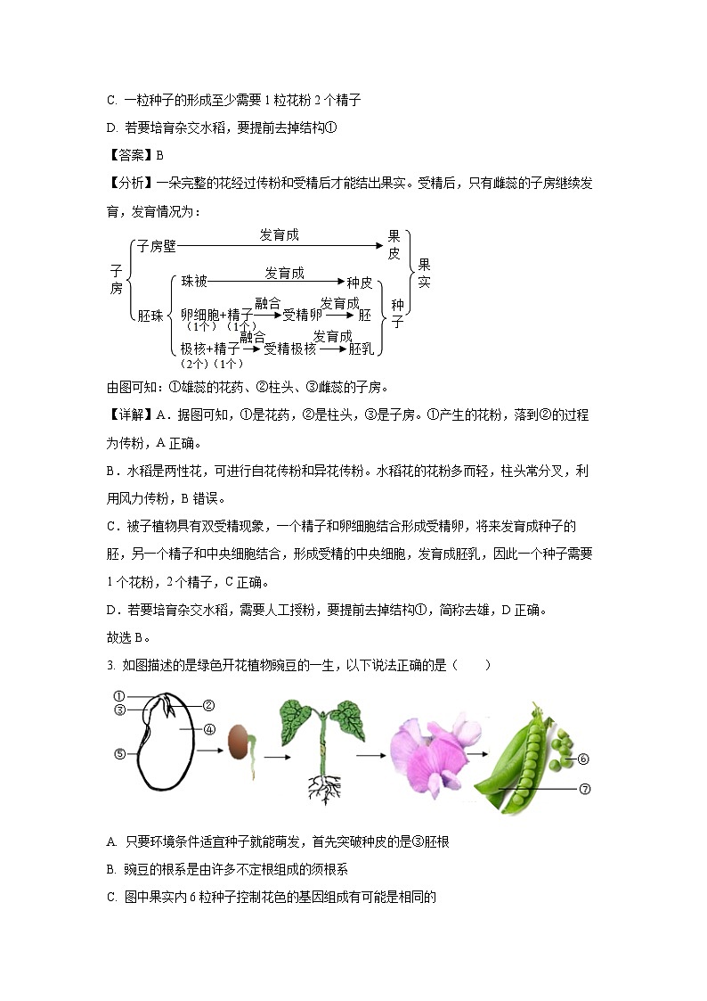 2023-2024学年山东省德州市陵城区八年级(上)期中考试生物试卷（解析版）第2页
