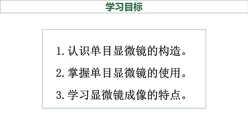 初中  生物  人教版（2024）  七年级上册  第一单元 生物和细胞  第二章 认识细胞  第一节 学习使用显微镜 课件第2页