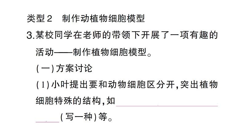 初中生物新人教版七年级上册期末跨学科实践作业课件2024秋第5页