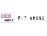初中生物新人教版七年级上册第一单元第一章第二节 生物的特征作业课件2024秋