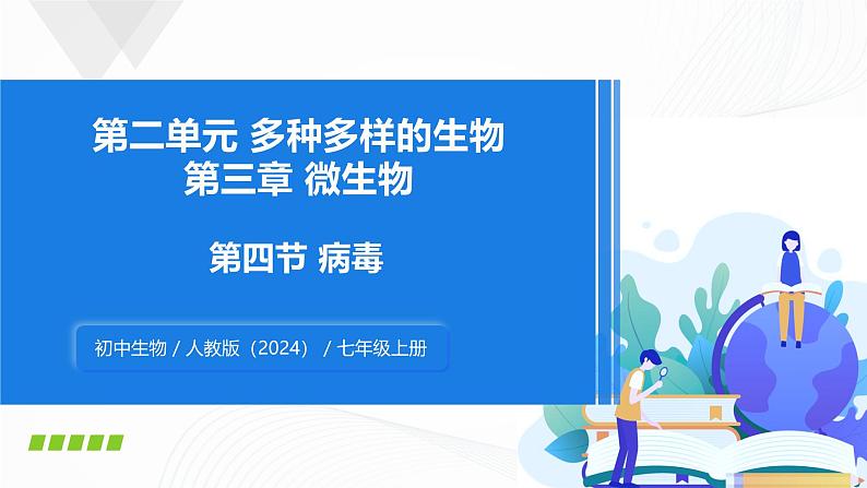 2.3.4 病毒-初中生物七年级上册 同步教学课件（人教版2024）第1页