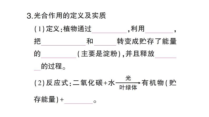 初中生物新北师大版七年级上册第3单元第4章第1节第1课时 光合作用的探索作业课件2024秋07