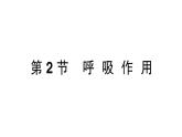 初中生物新北师大版七年级上册第3单元第4章第2节 呼吸作用作业课件2024秋