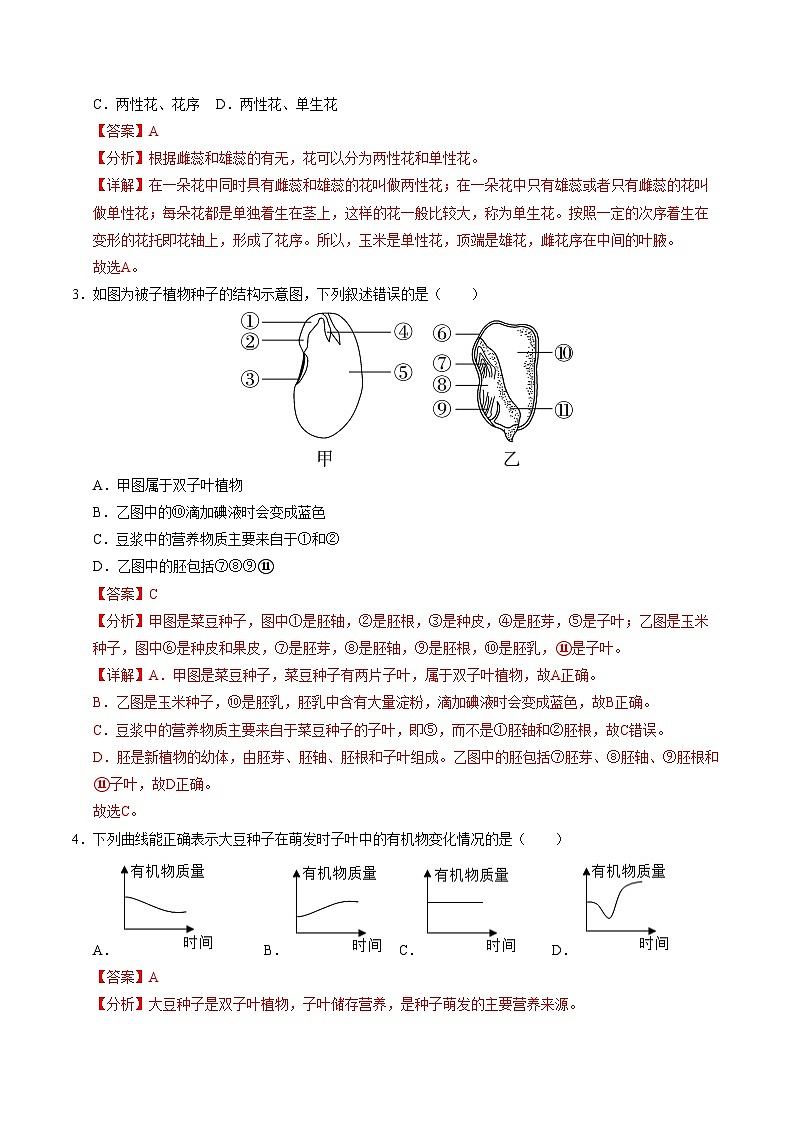 八年级生物第三次月考（全解全析）（山东专用）第2页