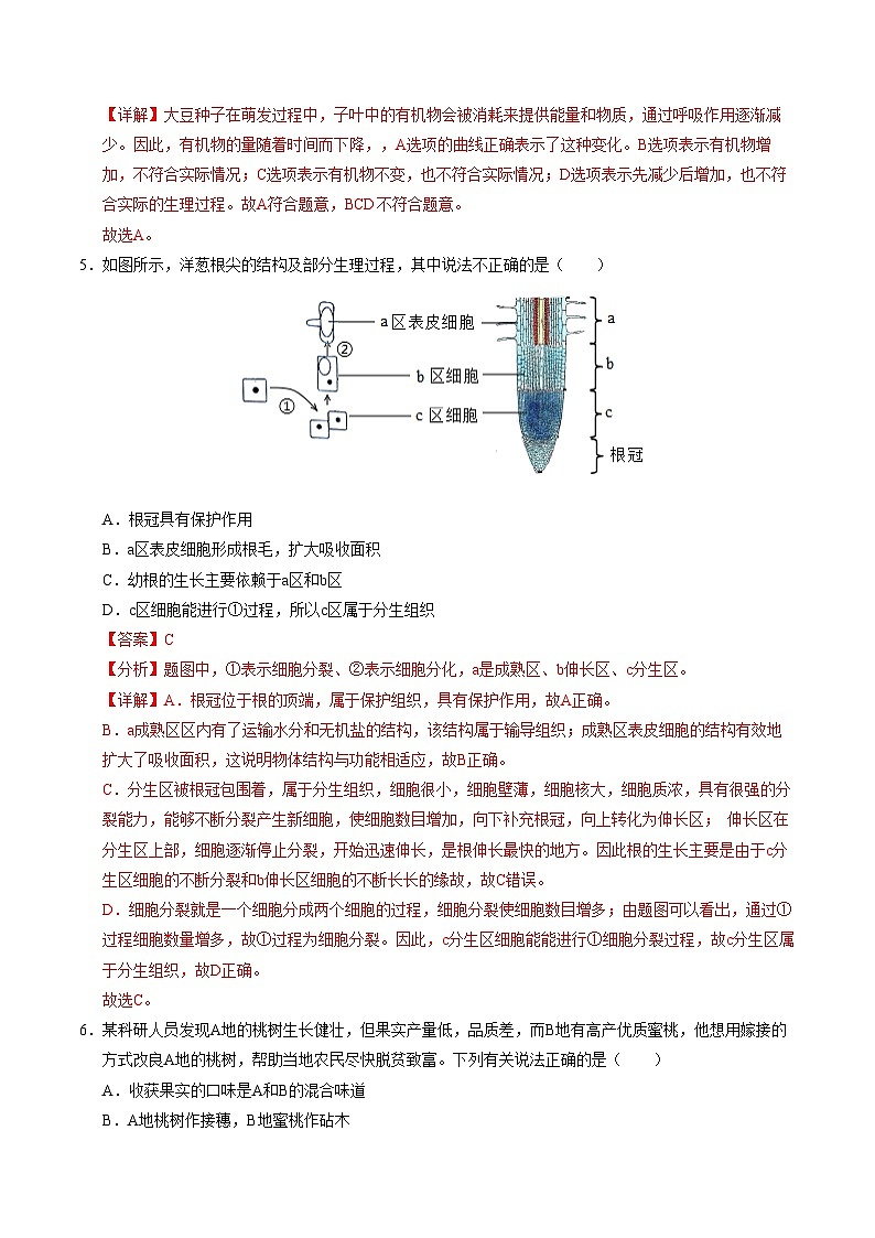 八年级生物第三次月考（全解全析）（山东专用）第3页