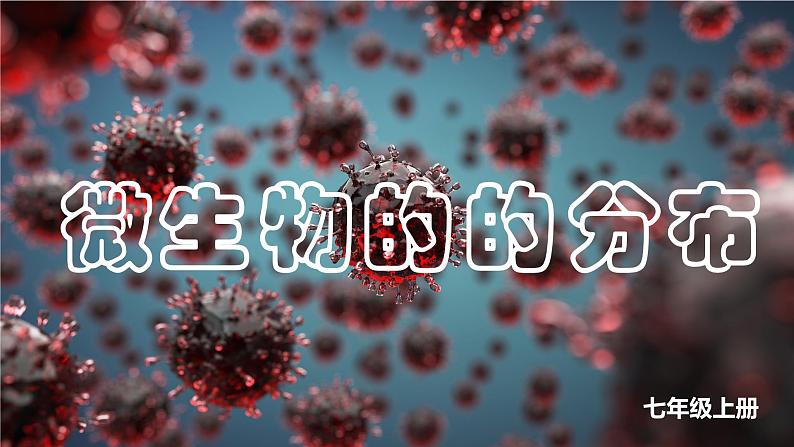 人教版生物七年级上册2.3.1《微生物的分布》教学课件第1页