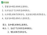 人教版生物七年级上册2-2-2.3《脊椎动物-鸟和哺乳动物》课件