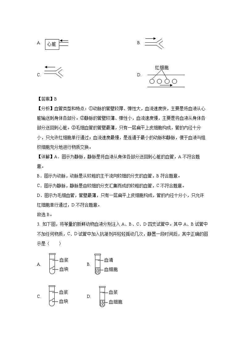 2023~2024学年江苏省泰州市姜堰区第一教研站联考八年级(上)12月月考生物试卷(解析版)第2页