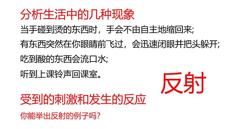 3.5.3神经调节的基本方式课件-2023-2024学年济南版生物七年级下册第2页