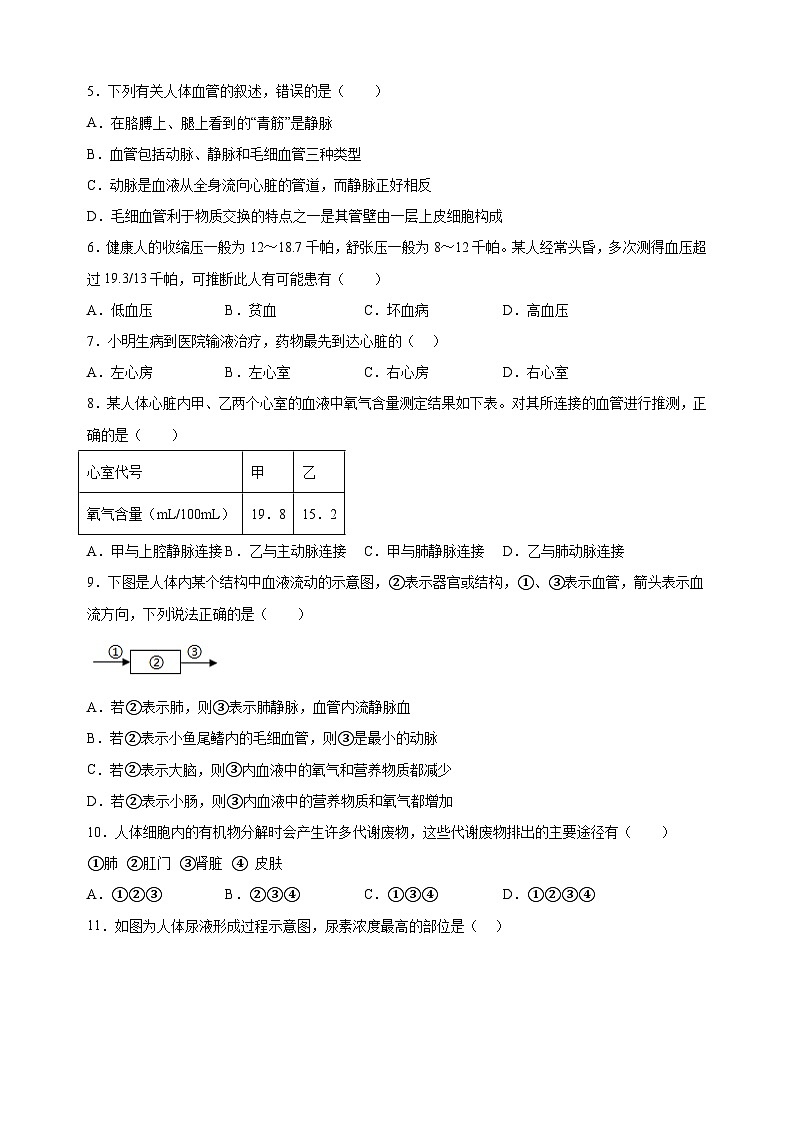 江苏省泰州市姜堰区2024-2025学年八年级上学期期中生物试题（含答案解析）第2页