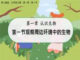 初中  生物  人教版（2024）  七年级上册第一节 观察周边环境中的生物 课件