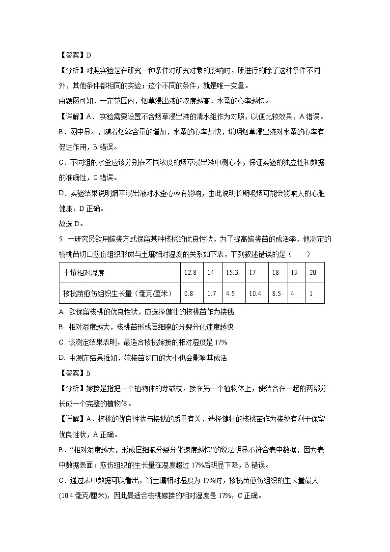 内蒙古鄂尔多斯市康巴什区2022-2023学年八年级(上)期末生物试卷(解析版)第3页