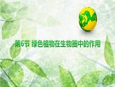 北师大版（2024）七年级生物上册3.4.6植物在生物圈中的作用课件