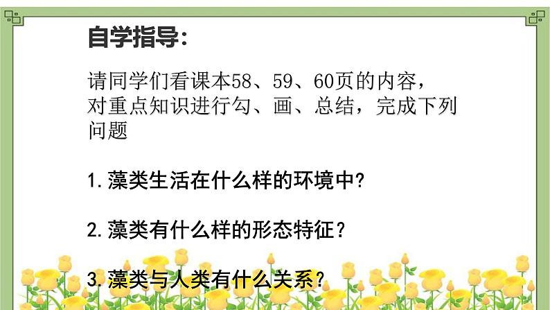 初中  生物  人教版（2024）  七年级上册第一节 藻类、 苔藓和蕨类 课件第3页