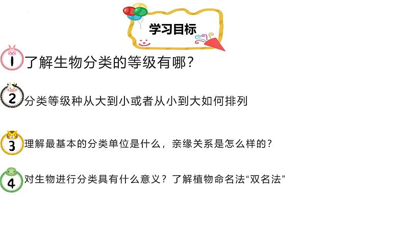 人教版生物七年级上册2.4.2《生物分类的方法——从种到界》课件第2页