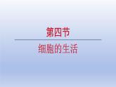 2024七年级生物上册第一单元生物和细胞第二章认识细胞第四节细胞的生活课件（人教版）