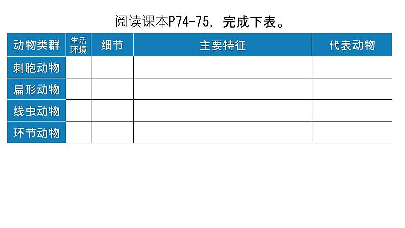 初中  生物  人教版（2024）  七年级上册（2024）第一节 无脊椎动物 课件第6页