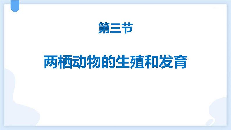 人教版（2024）八年级生物下册7.1.3两栖动物的生殖和发育精品ppt课件第1页