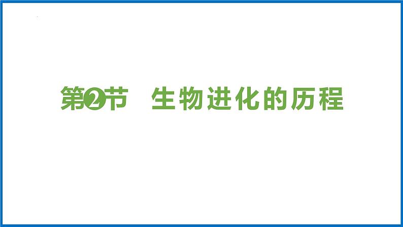 人教版（2024）八年级生物下册7.3.2生物进化的历程精品ppt课件第1页