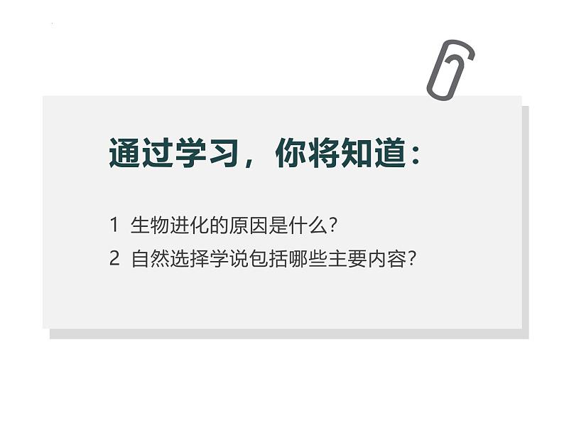 人教版（2024）八年级生物下册7.3.3生物进化的原因ppt精品课件第3页