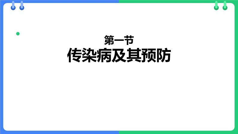 人教版（2024）八年级生物下册8.1.1传染病及其预防课件第1页