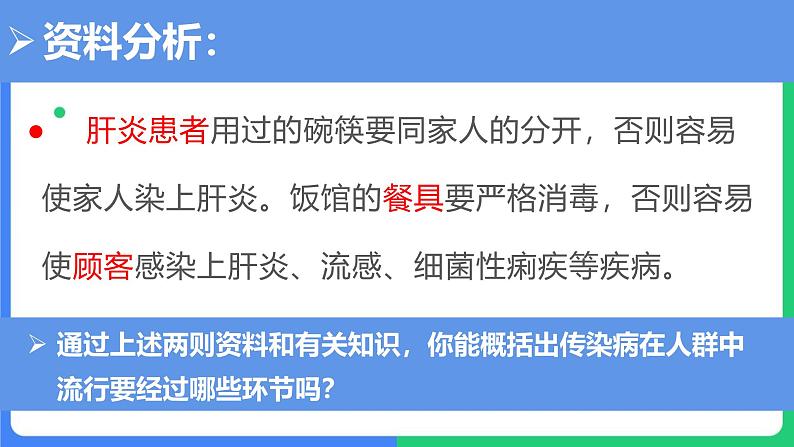 人教版（2024）八年级生物下册8.1.1传染病及其预防课件第8页