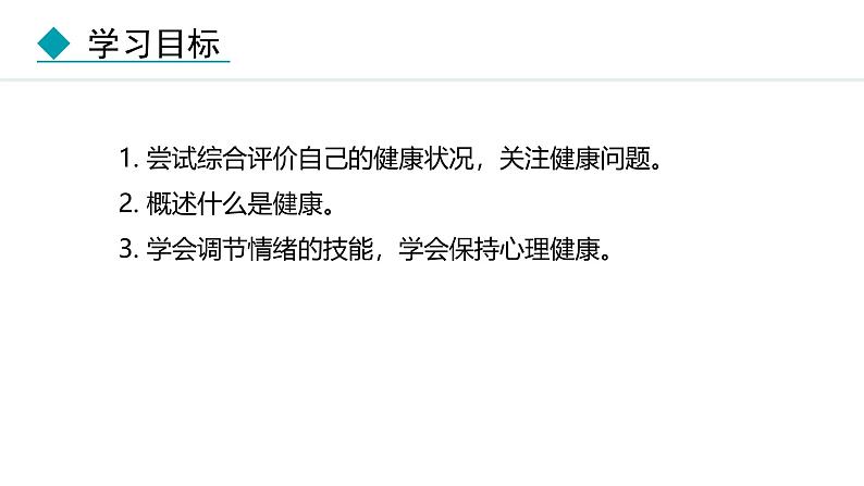 人教版（2024）八年级生物下册8.3.1评价自己的健康状况精品课件第3页