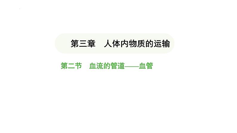 4.4.2 血流的管道——血管 课件-2024-2025学年人教版(2024)生物七年级下册第1页