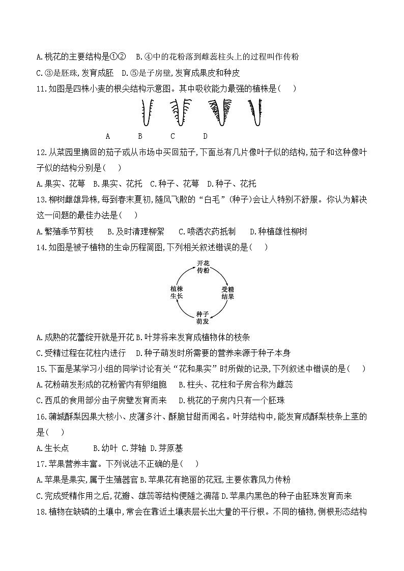贵州省贵阳市花溪区高坡民族中学2024-2025学年度第一学期12月质量监测七年级生物学试卷第3页