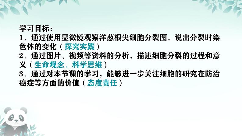 初中  生物  人教版（2024）  七年级上册（2024） 第一节 细胞通过分裂产生新细胞 课件第4页