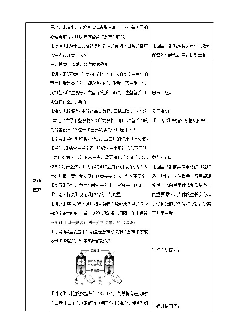 4.2.1 食物中的营养物质(教学设计)-2024-2025学年人教版(2024)生物七年级下册第2页